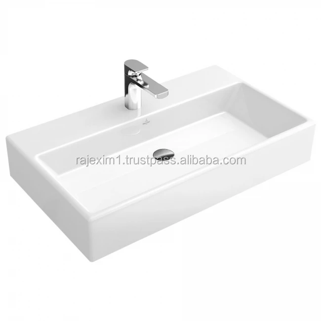 Square Shape ceramic toilet bowl pedestal sink and Hand Wash Bathroom Sink For Dinning Room Art Basin
