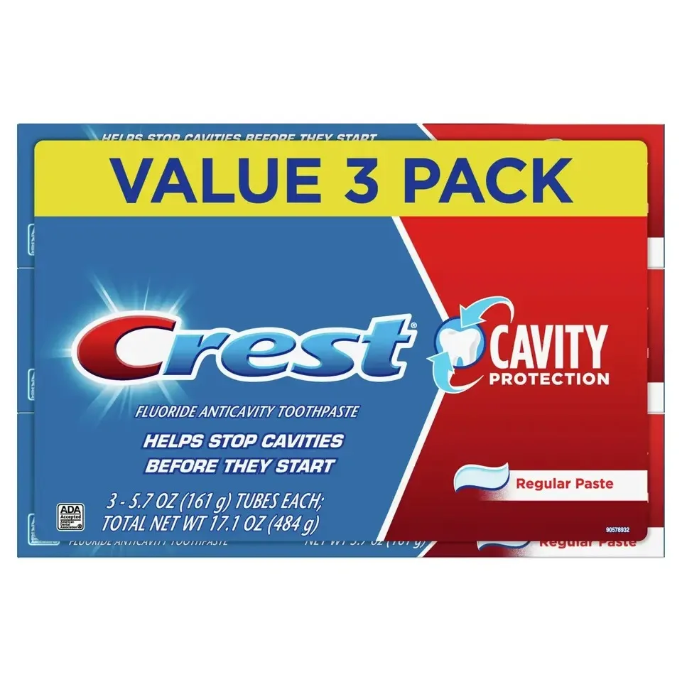 Crest Premium Plus Scope Outlast Toothpaste, Long Lasting Mint Flavor 5.2 oz, Pack of 3