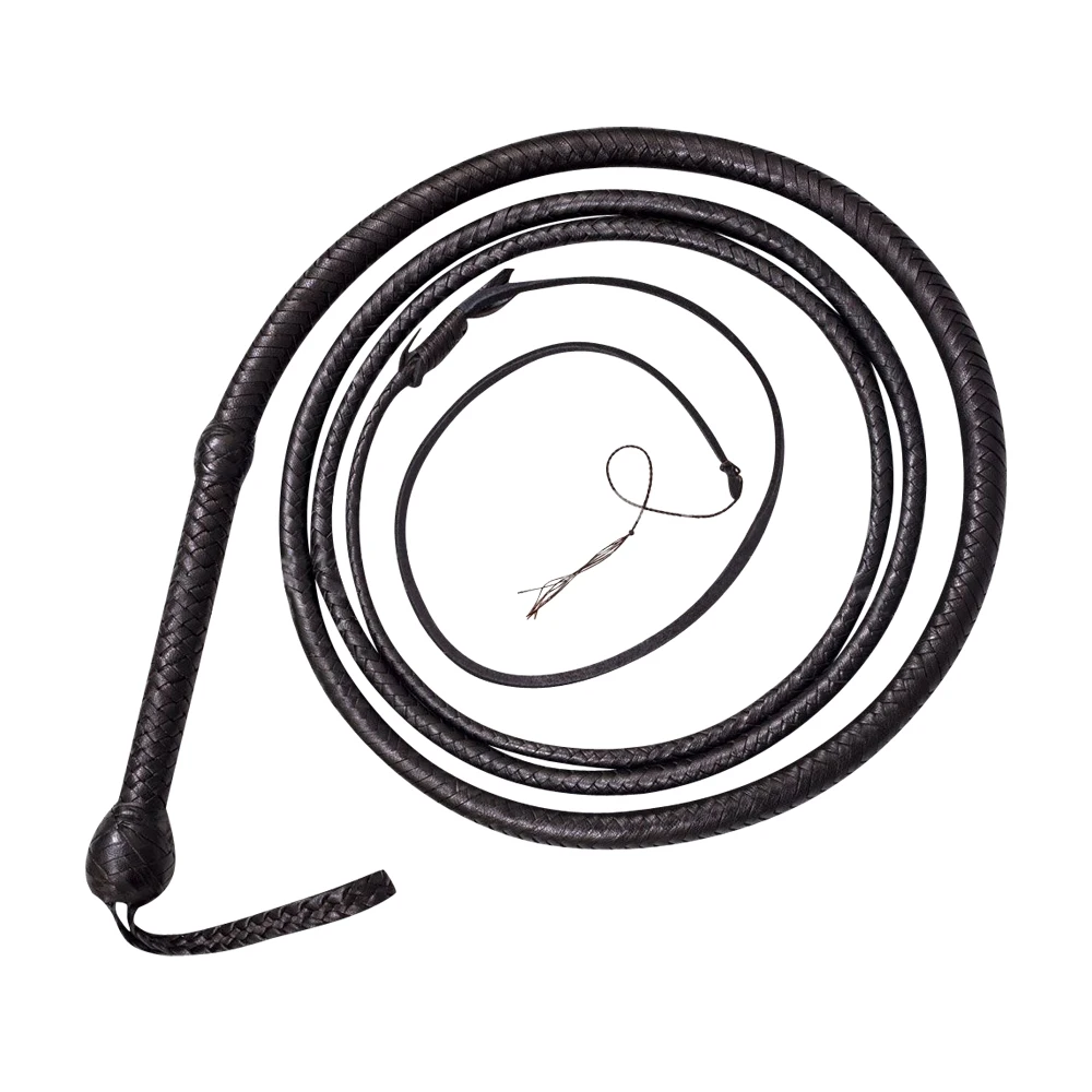 Плетка Bullwhip ручной работы от 04 до 16 футов кос коровья кожа под заказ
