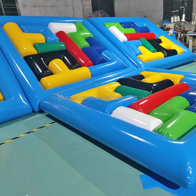 Inflatable Games For Kids Adults, Inflatable Tetris  Big Puzzle Sports Games For Team Building Carnival Party