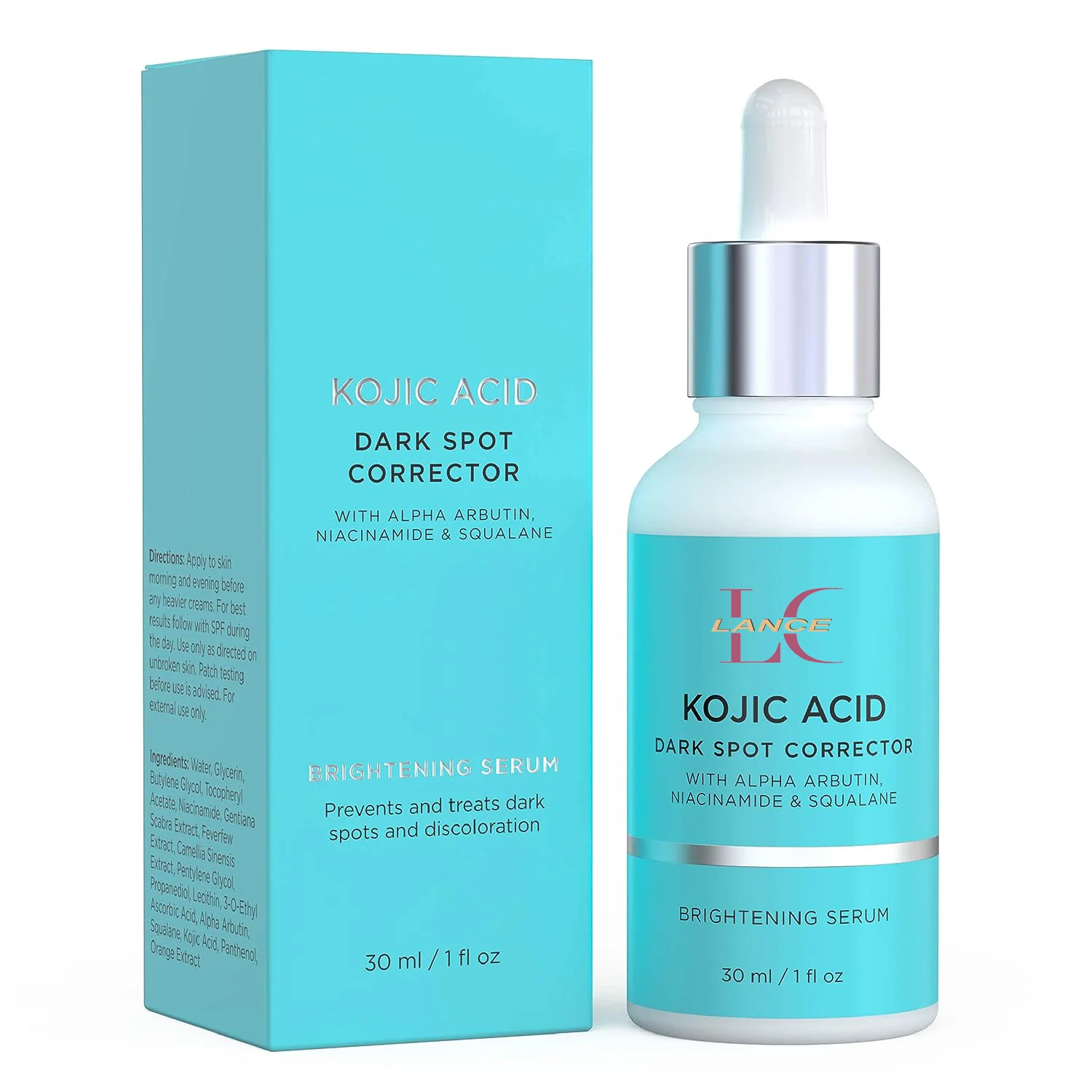Private Label Vegan Natural Organic Kojic Acid Serum Anti Acne Anti Wrinkles Brightening Face Serum