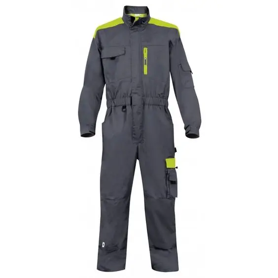 Safety worker uniforms 190 GSM Twill Cotton Coveralls Uniform  Orange Paint Coverall Reflective Construction Workwear Coverall