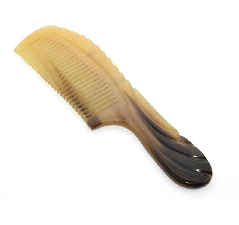 Organic Bull Horn Comb Shiny Hair & Healthy Hair Gift Bone Healing Comb