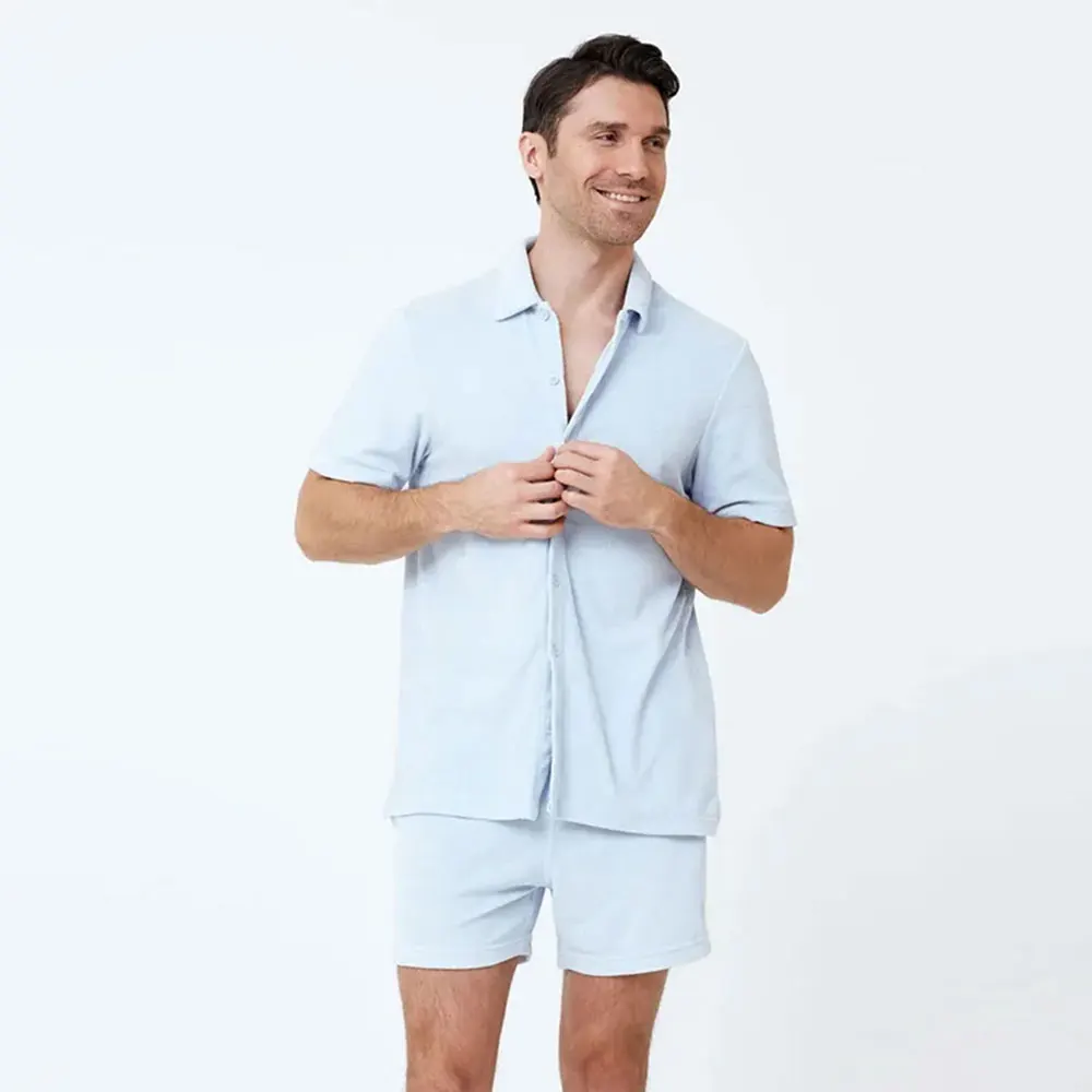 Custom Logo Summer Sportswear 2 Pieces Suits Polo T Shirt Short Tracksuits Men Running Custom Men Shorts Set