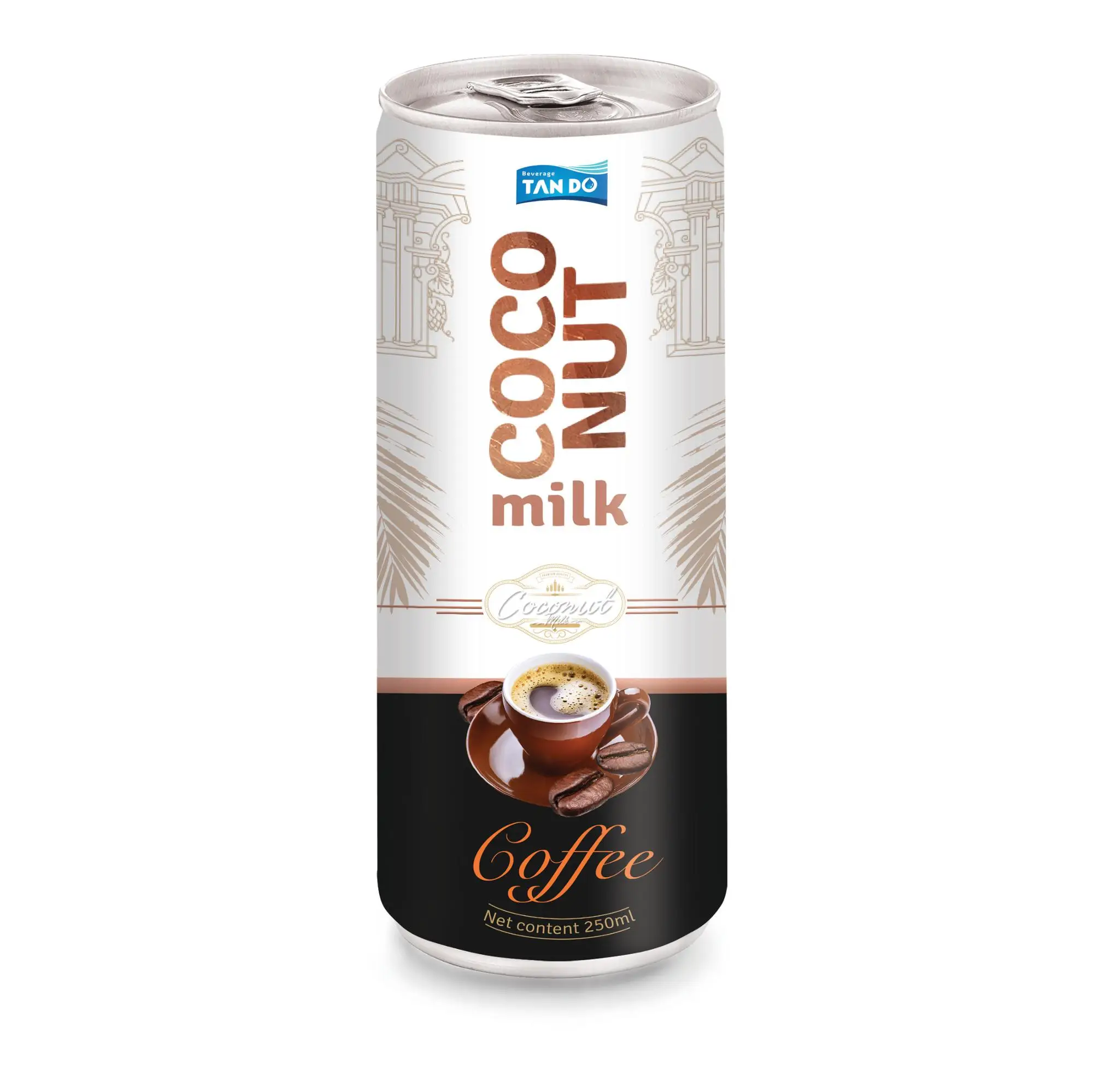 Instant Espresso coffee 250ml NFC Iced Coffee 7 % Brix Aluminum Can Packaging with 24 Months Shelf Life