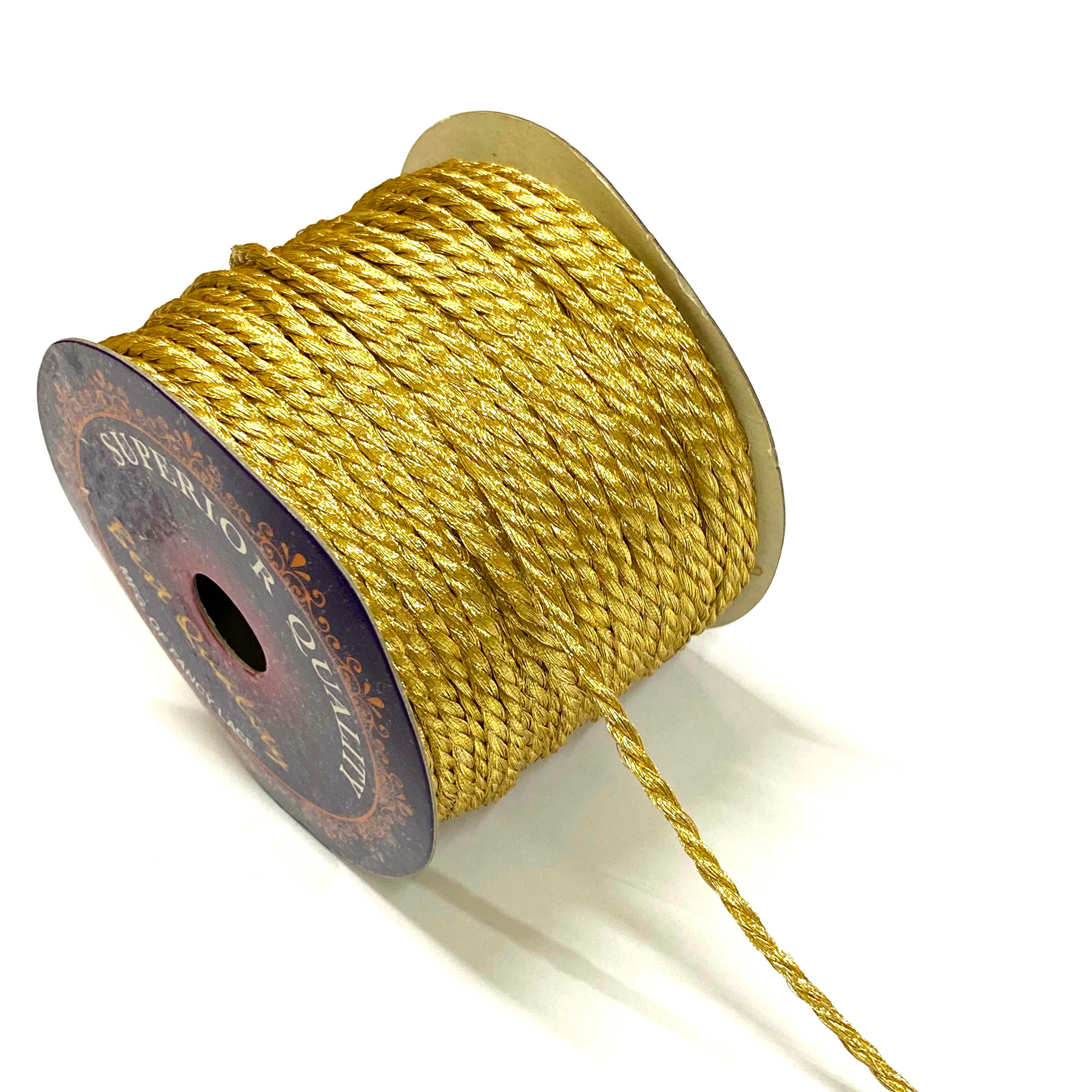Metallic Gold Twisted Cords For Garments Tags Decorations DIY