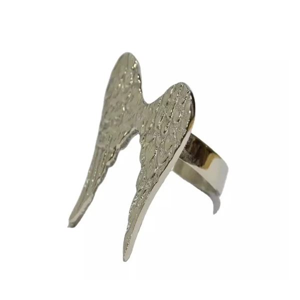 Hotel And Restaurant Table Top Napkin Ring Star Leaf Design Silver Color Napkin Ring For Brest Selling