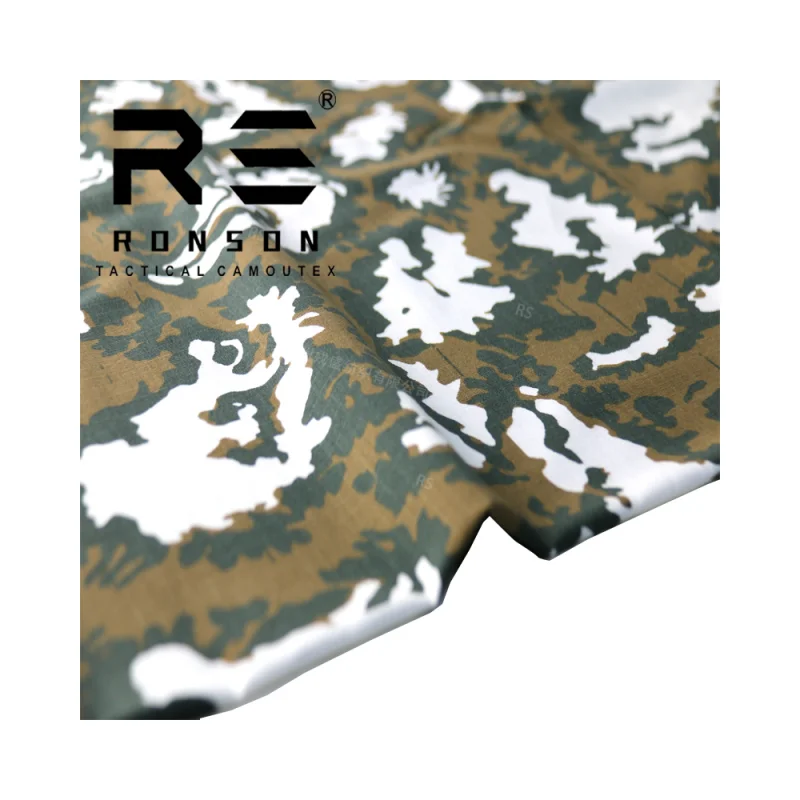 NC 50/50 RIPstop Red dawn camouflage nylon cotton fabric NYCO camo printed tactical uniform camouflage fabric