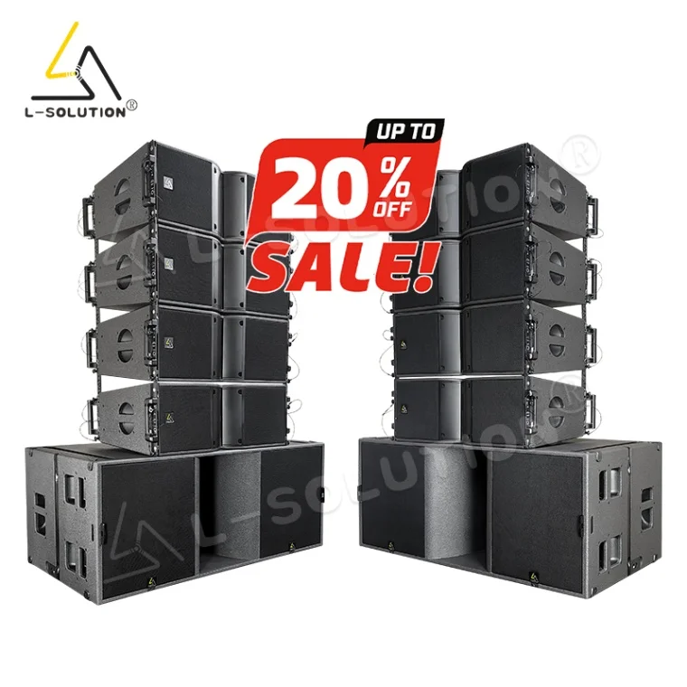 active 2 way dual 10 inch professional line array active 18 inch subwoofer live conference middle events line array system