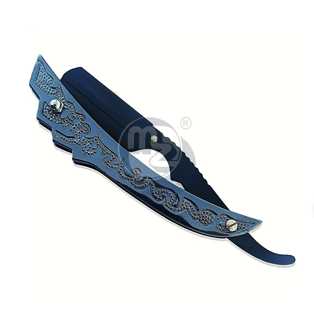 Set of 4 Best Quality Smart Straight Cut Throat Shaving Clip on Razor Barber Salon Best Cheap Price