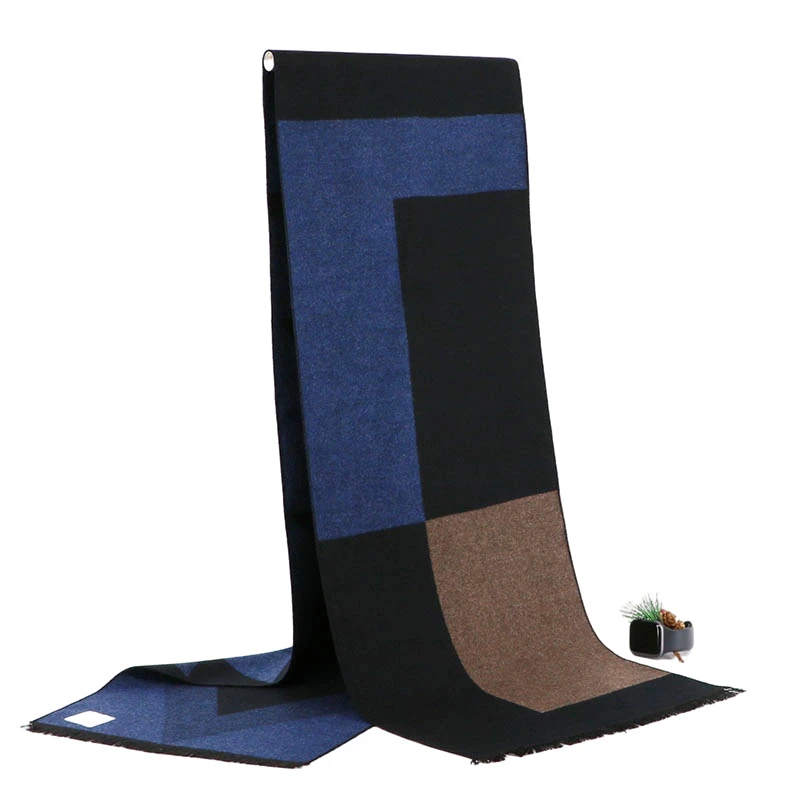 Fashion 180*30cm Scarves Man Autumn Winter Thick Warm Cashmere Business Long Wraps Boy Classic Shawl Muffler For Men