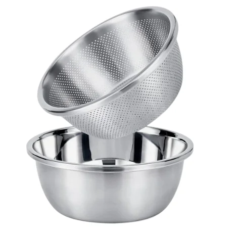 Mesh Design Colander Wholesale Kitchen Stainless Steel Mesh Sink Basket Strainer Vegetable Washing Colander
