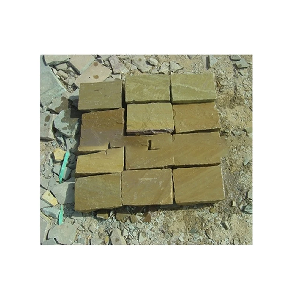 Best Quality Autumn Brown Sandstone Cobbles Outdoor Sandstone Available At Affordable Price
