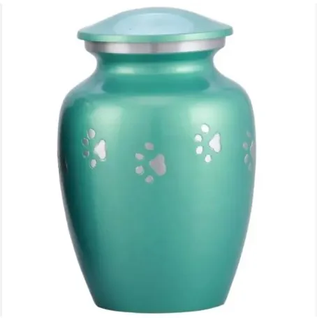 Vintage Life Inc. Hot sale Dog Cat Paw Printed Pet Urn Coffin Cremation Funeral Urn For Pet Ash Unique
