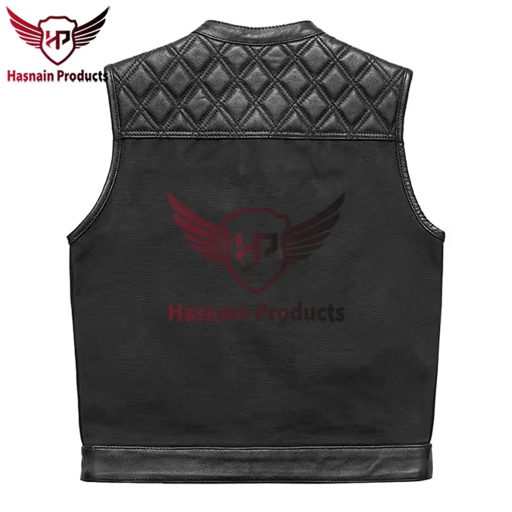 Premium Quality Spring Autumn Plus Size Thickened Cowhide Waistcoat for Men Lapel Black Slim Fit Genuine Leather Moto Vest