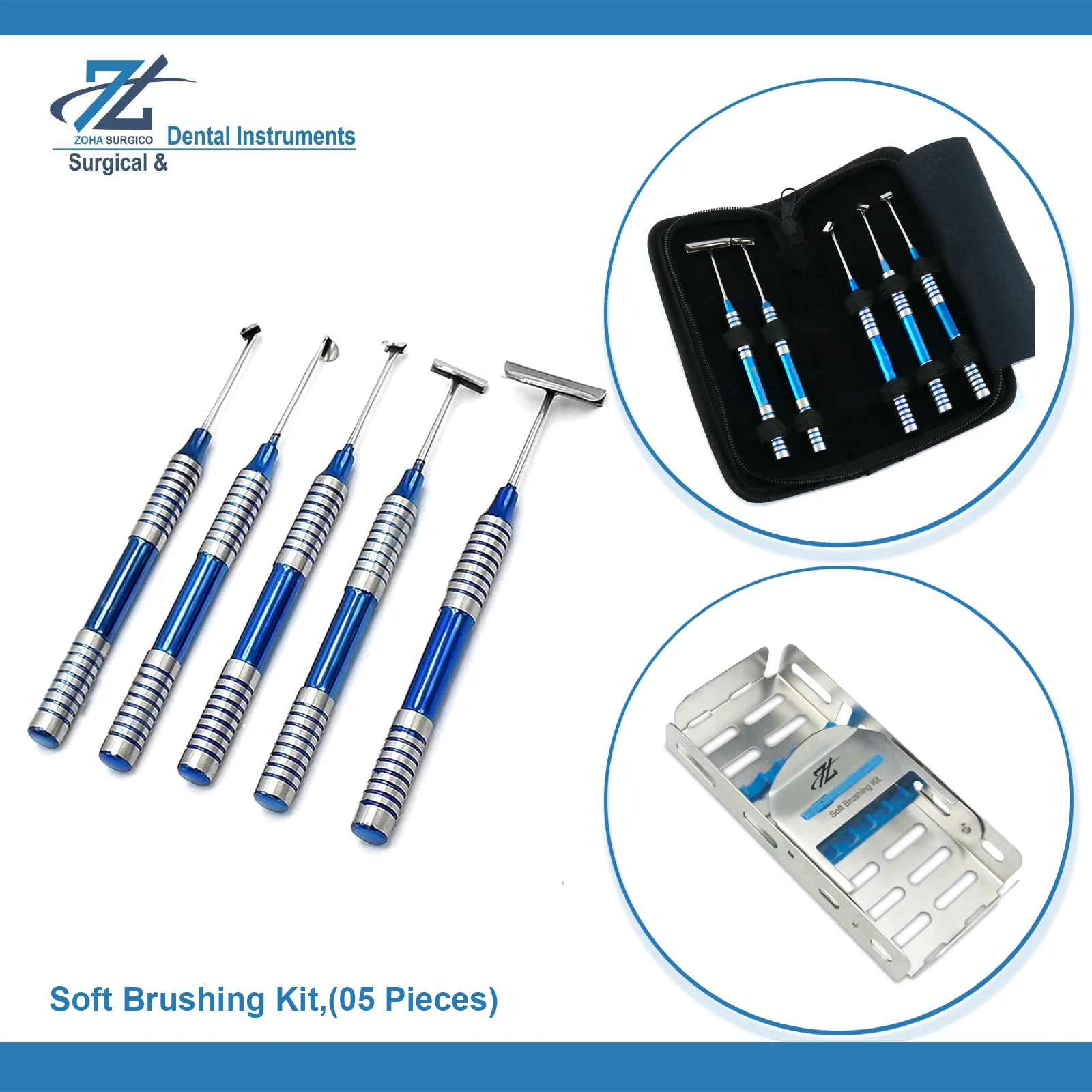 Набор мягких зубных инструментов для имплантации зубов 5 шт.