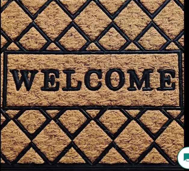 Genuine Supplier Selling Outstanding Quality Floor Use 100% Rubber Backed Panama Door Mat With Coir For Home Usage At Best Price