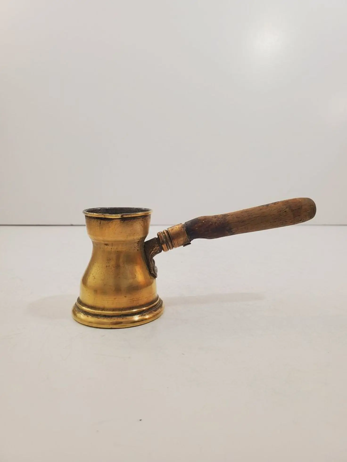 Turkish coffee pot Cezve  brass handle coffee tool Hot Sale Turkish Copper Milk Tea Coffee Cup Pot Warmer with Long Handle