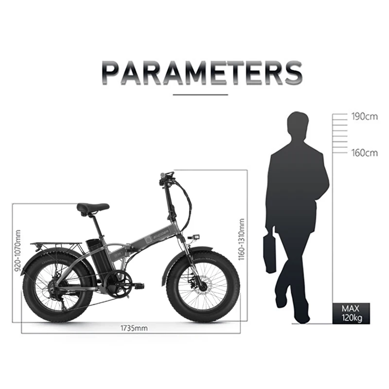 Hot Sell XT500 Folding Mountain Bike Electric Bicycle 48V 20 Inches E-bike with 13AH Battery and 500W Motor
