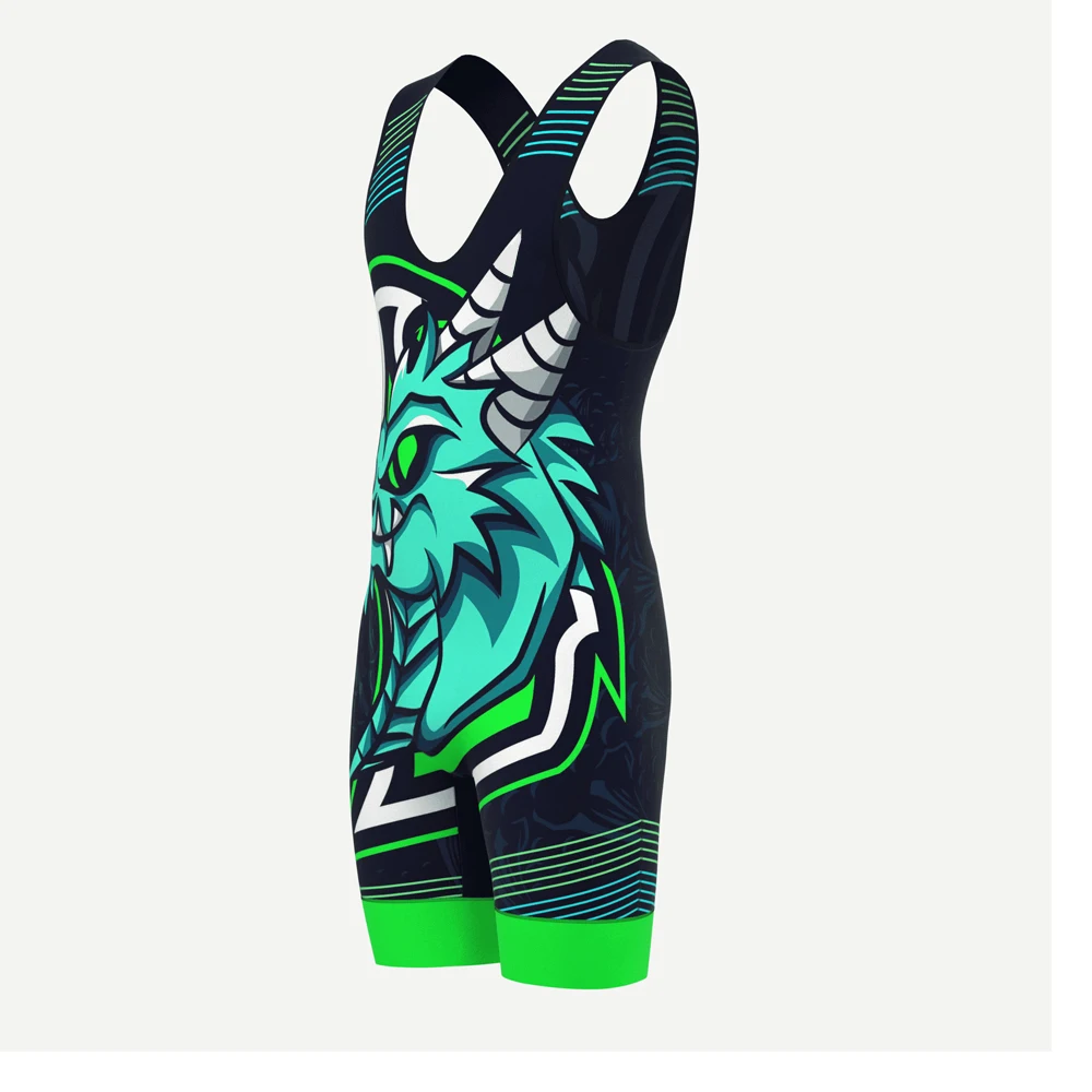 Nation team standard high quality powerlifting wrestling singlet suit large wrestling uniforms