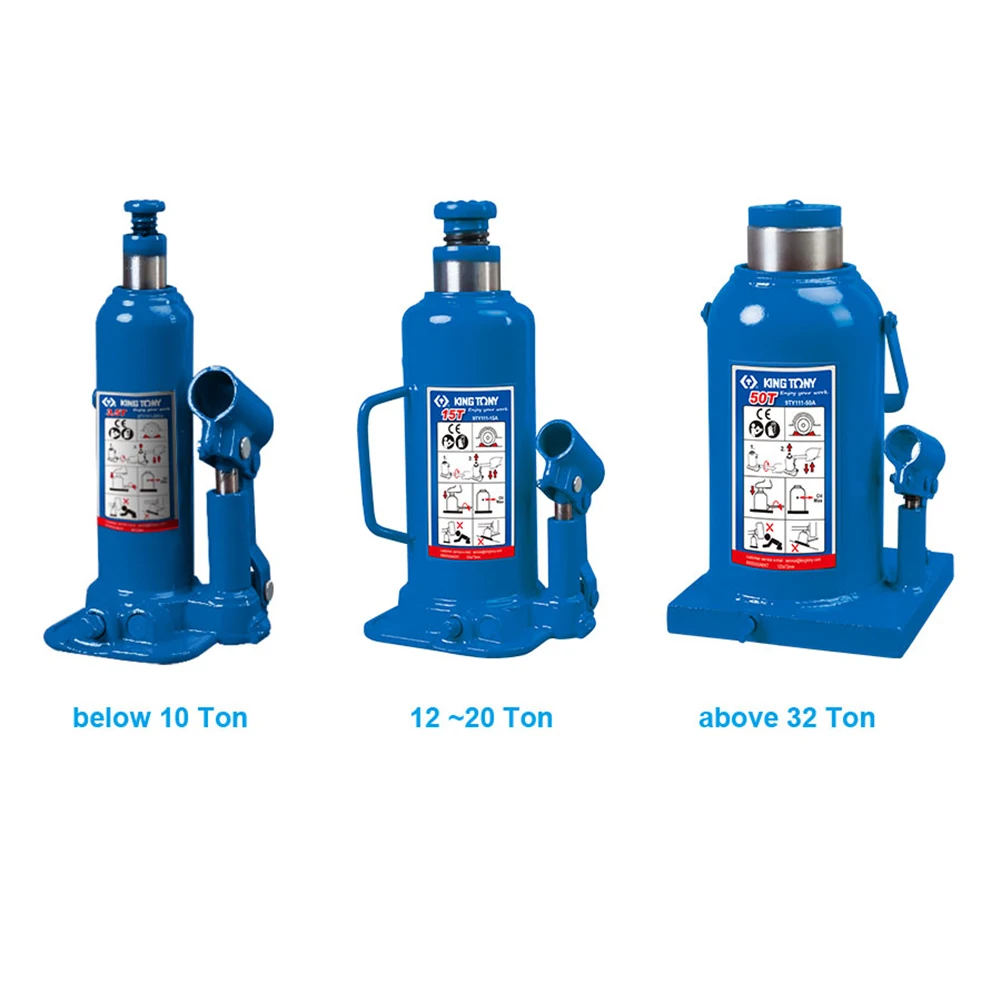 KING TONY 12.3kg Metal Efficient Hydraulic Jacks Industrial and Commercial 9TY112-32A-B