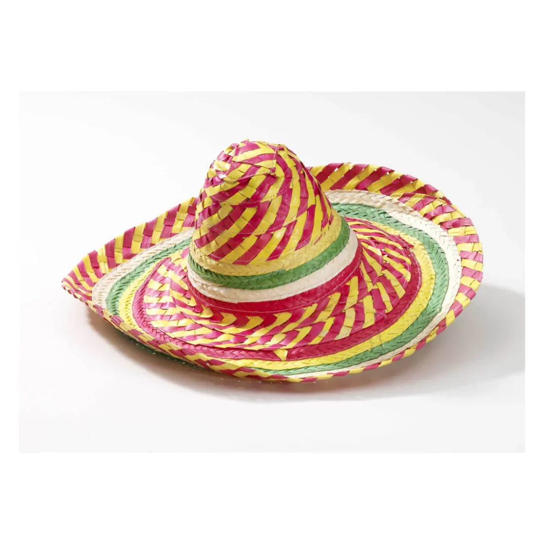 Product for ladies sombrero mexico hat with multi colors/ Straw hat/ Natural material from Vietnam for fashion