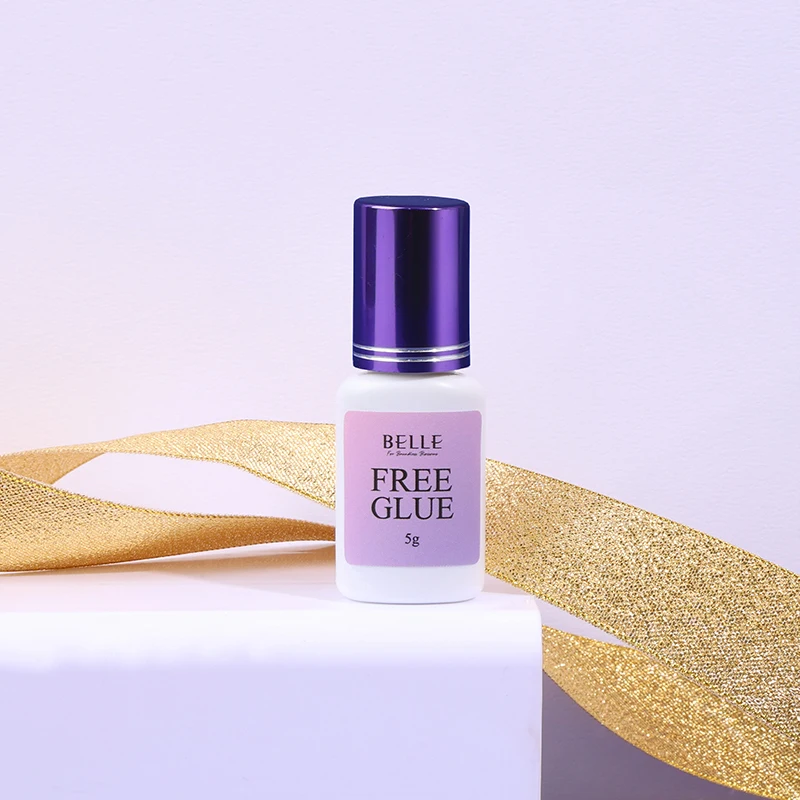 BELLE Free glue OEM 3g Small quantity Premium glue Eyelash glut free from PMMA and hydroquinone 4~5 week retention Great quality