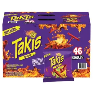 Синяя закуска takis fuego чипсы Горячие