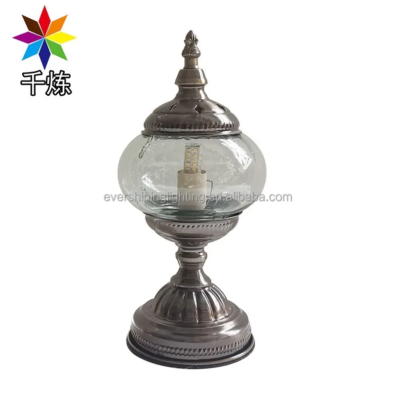 DIY desk lamp plain embryo Turkish Mosaic Glass Style Romantic table night  lamp