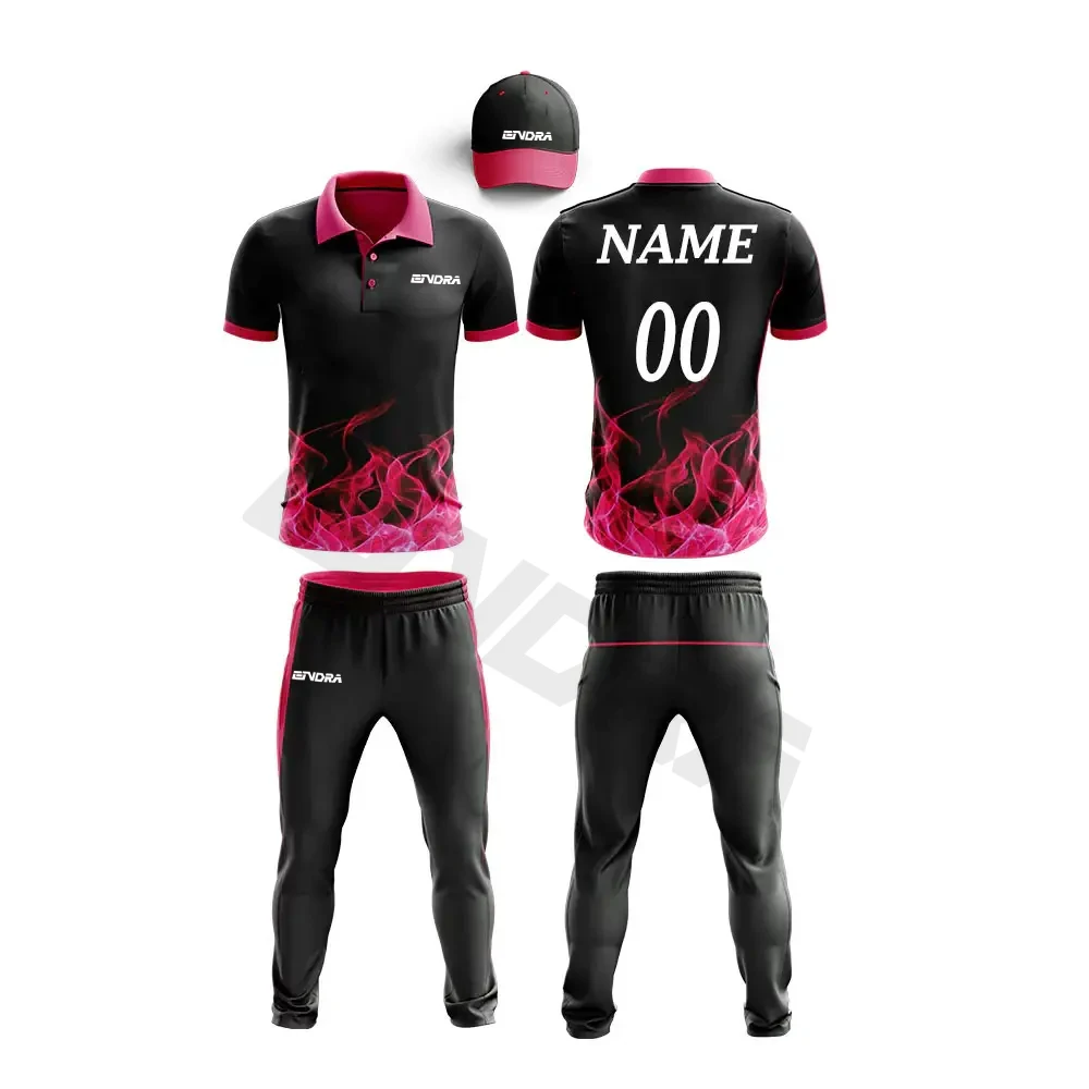 Team Wear Cricket Training Youth And Adults Hot Sale Cricket Uniform Custom Printing Cricket Uniform For Men