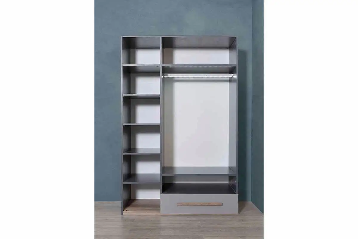 Economic Cheap Kid Teen Bedroom Furniture Set Natural Modern Functional Hygienic Wardrobe Study Desk (ider City)