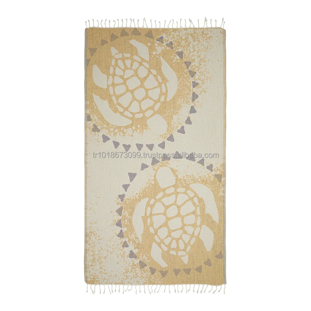 Wholesale Turkish Beach Towel Deep Journey 100% Cotton Peshtamal pestamal pestemal Hamam Hammam  pestemal Towels Fouta Jacquard