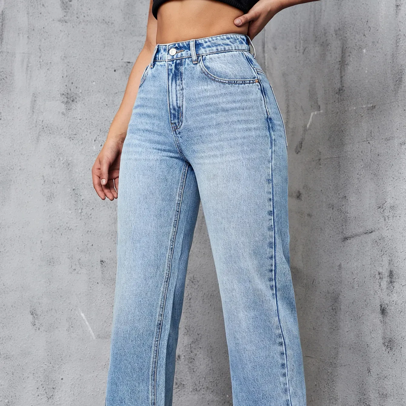 Latest Design High Quality Jean Pants Original Cotton Sustainable Soft Jeans Custom Logo Fitted bottom Baggy Style Jeans Pant