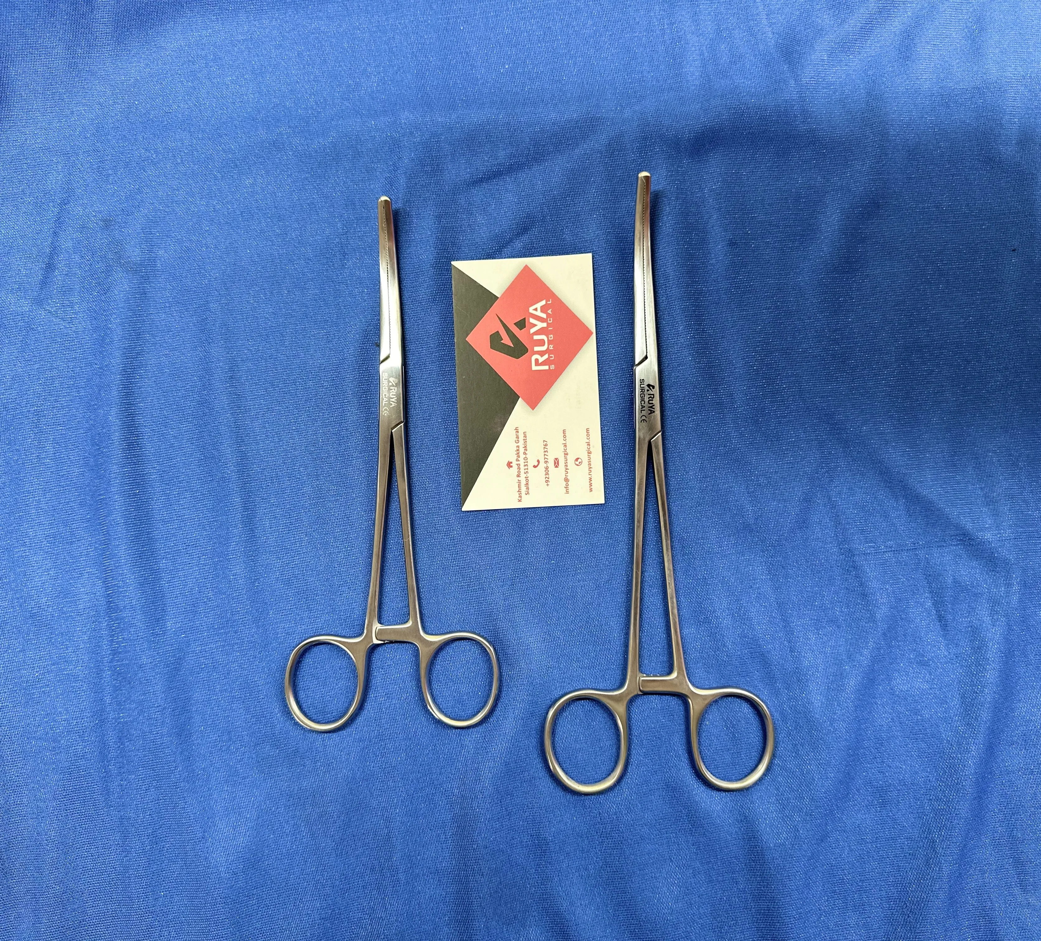 Medical Surgical Instruments Stainless Steel Ochsner Kocher Artery Forceps 1x2 Teeth for Holding Tissue Curved 16Cm 20Cm CE ISO