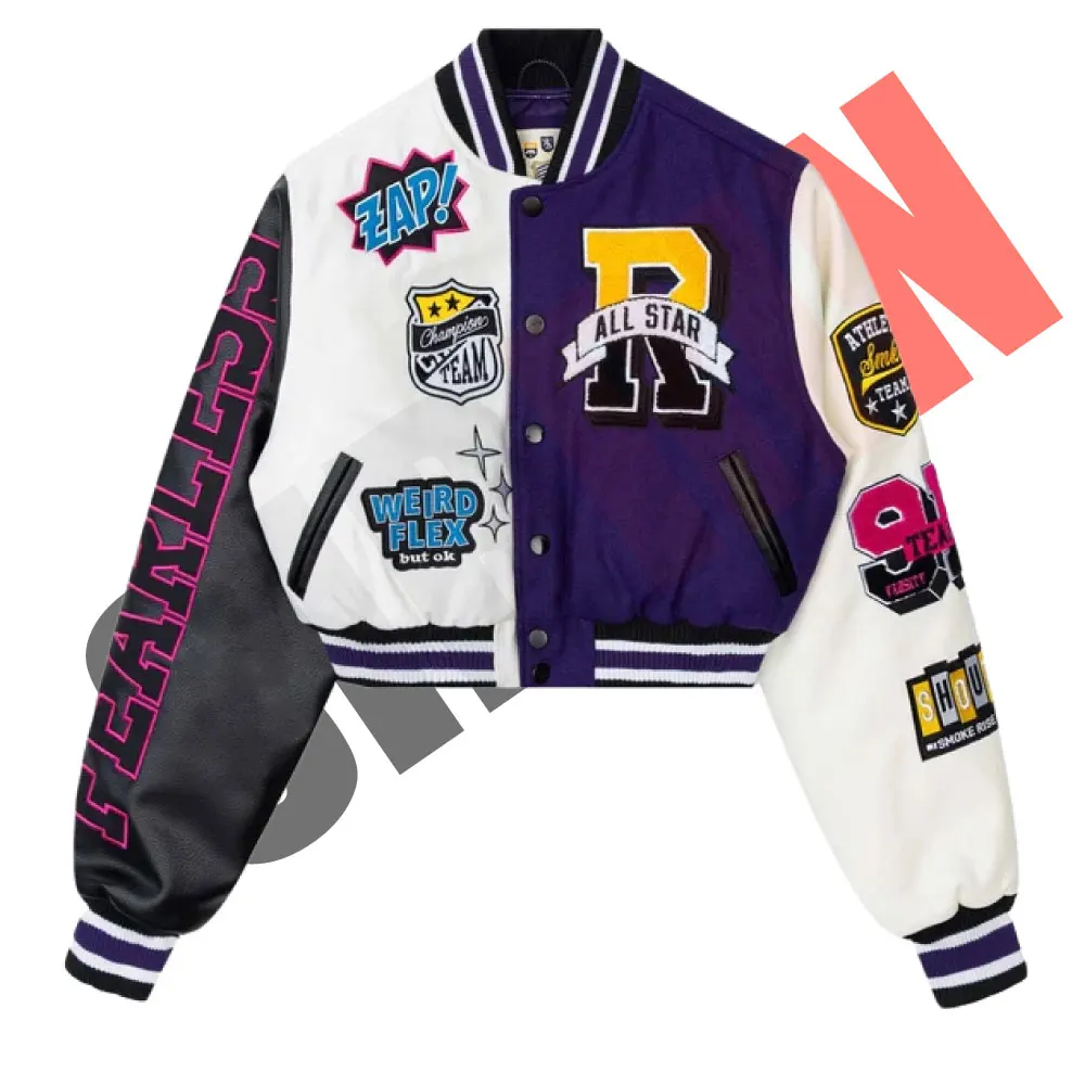 Высококачественная Женская куртка-бомбер с шерстяной подкладкой