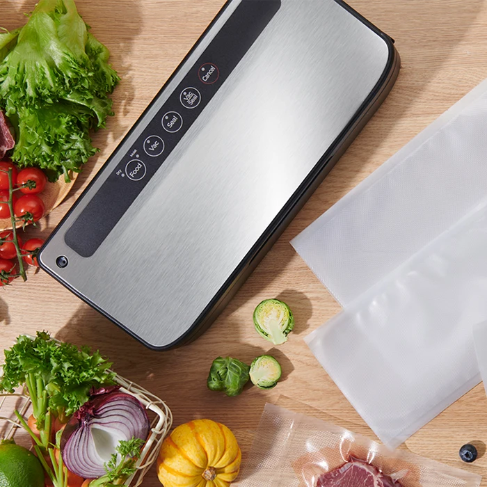 Heavy Duty 80kpa Home Kitchen Vacuum Packer Household Food Vacuum Sealer With Cutter