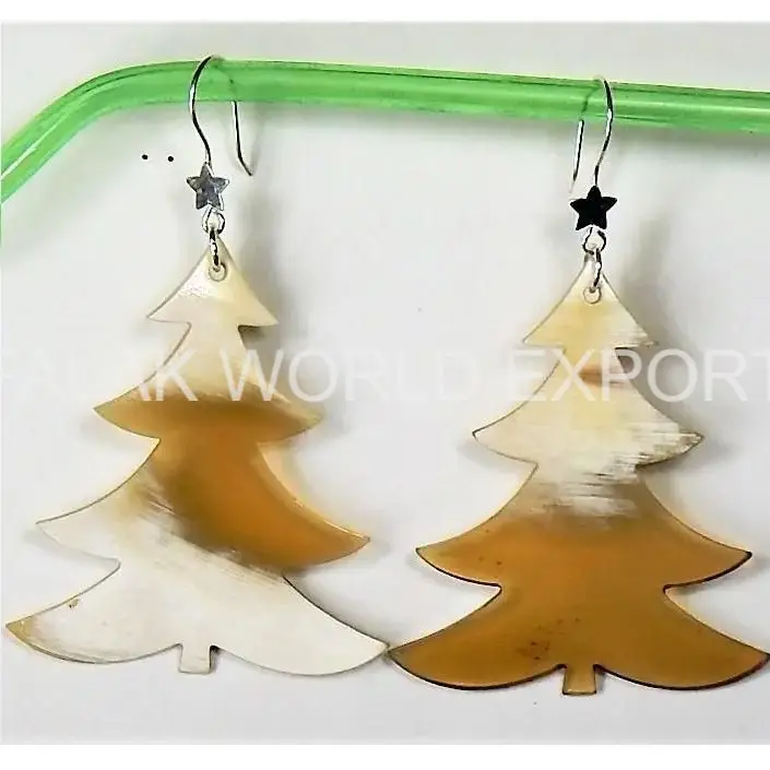 2023 женские модные ювелирные изделия здоровый образ жизни изготовленные на заказ серьги с рогом буйвола жемчугом и бриллиантами лидер продаж для рукоделия