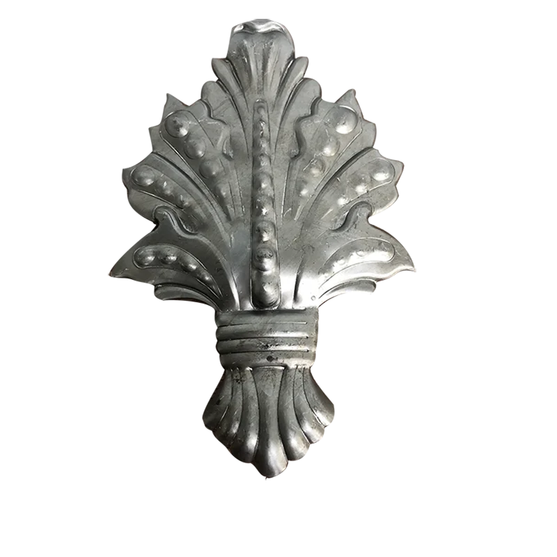Wrought Iron Flower Gate Ornaments  Decorative Wrought Iron Components Wholesale Elegant Garden Fencing Accessory