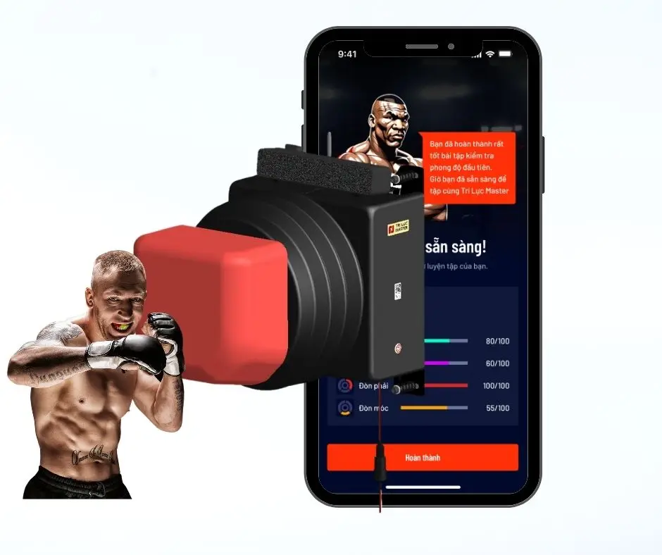 A martial arts training companion, boxing gym equipment: Convenient boxing machine with accurate metrics and smart punching