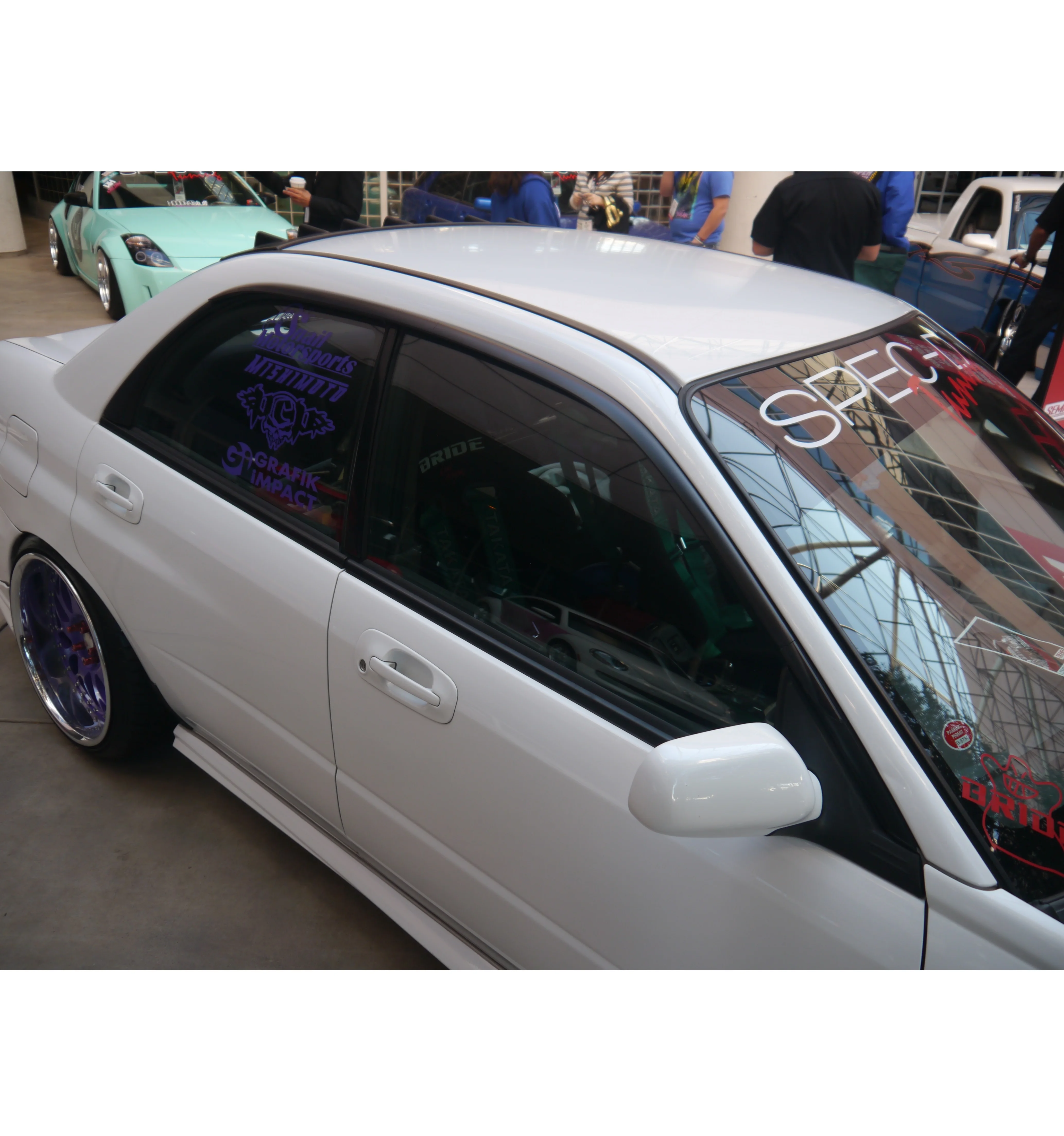 Оконный козырек двери ветровой дефлектор для Impreza WRX (GDB-F) 01 ~ 07