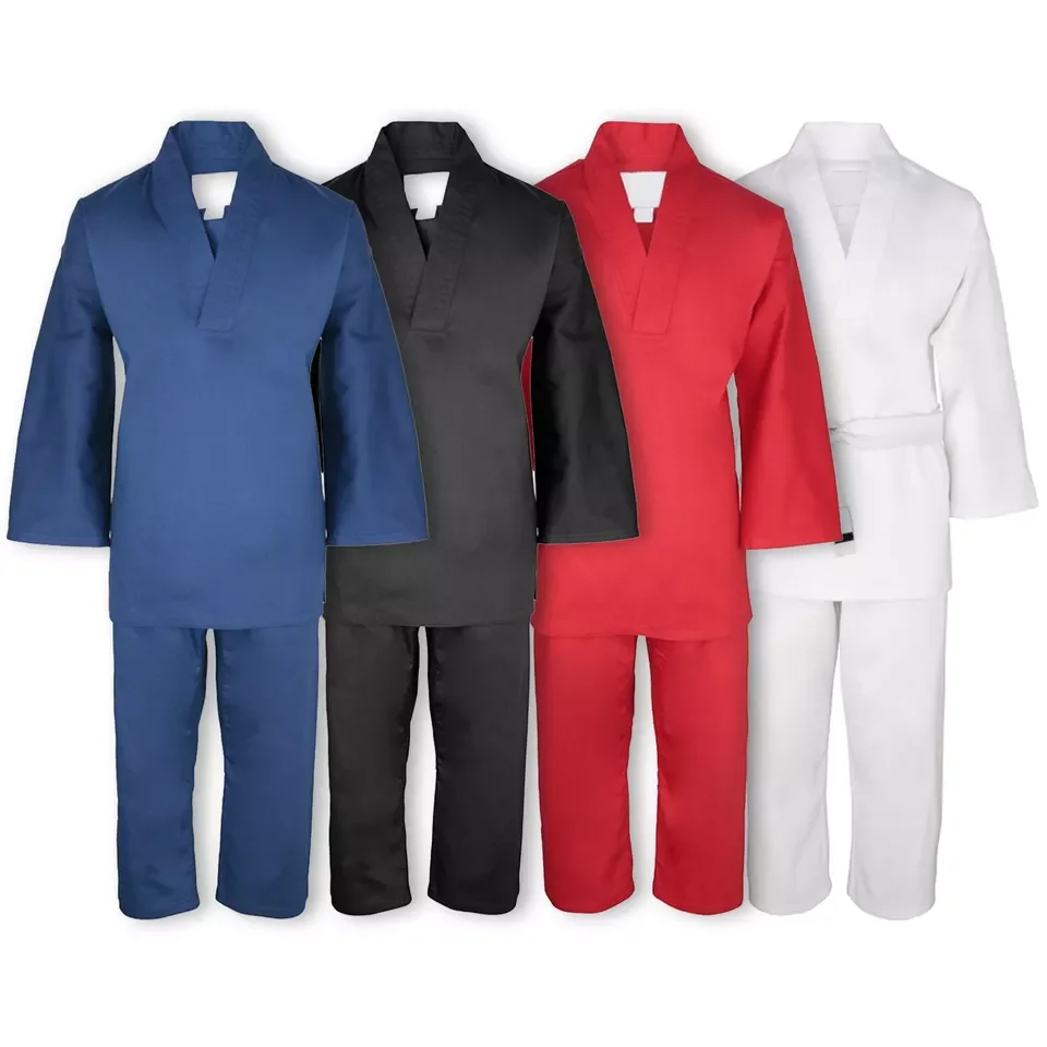 Wholesale Custom Logo Karate Uniform Martial Arts BJJ Gi Kimono Jiu Jitsu WTF Taekwondo ITF Uniform All Sizes