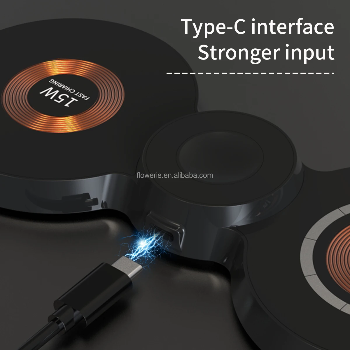 Tray Punk temper glass mu 15w fast Transparent Foldable Travel Ultra-thin Station 3 in 1 Magnetic Dual Wireless Charging Pad