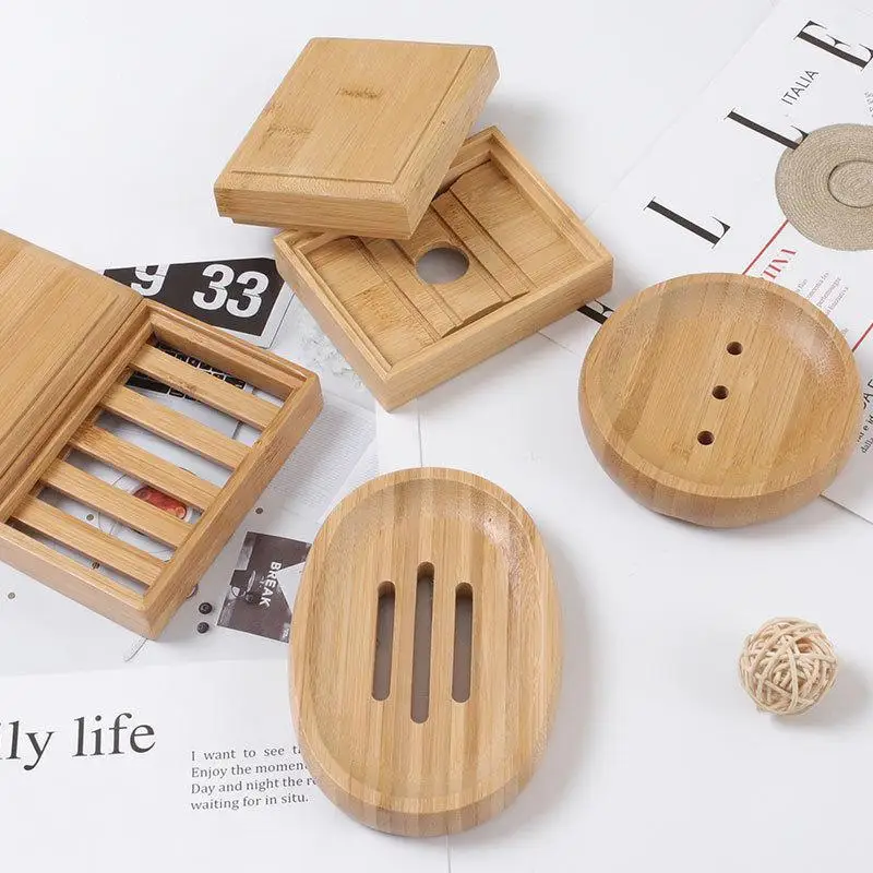 Top quality wooden soap dish rack boxes wooden stand tray box holders for soaps cheap price