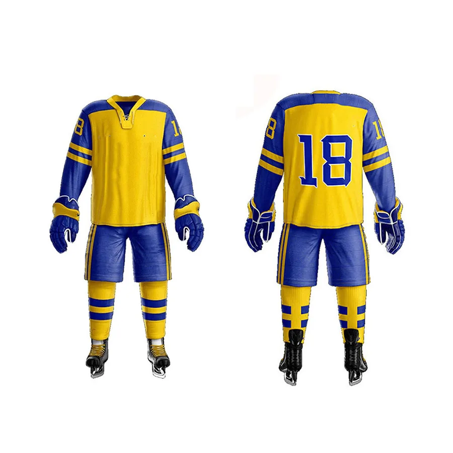 Latest Fashion Customized Logo Team Sports Sublimation Ice Hockey Uniform Wholesale Price Ice Hockey Uniform
