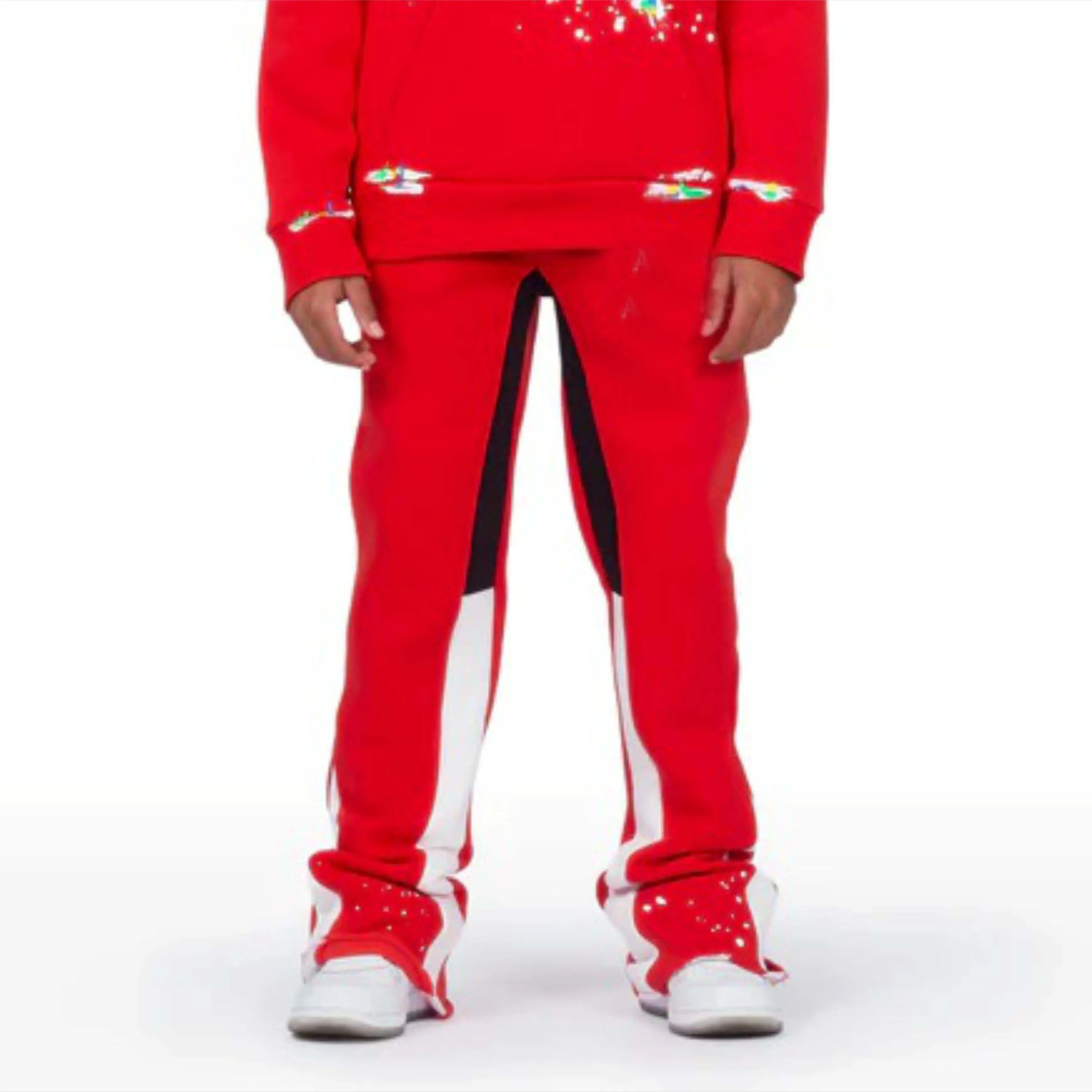 Premium Quality Kids Stacked Tracksuit - Fashionable Hoodie and Jogger Set for Children - Ideal for Everyday Comfort and Style