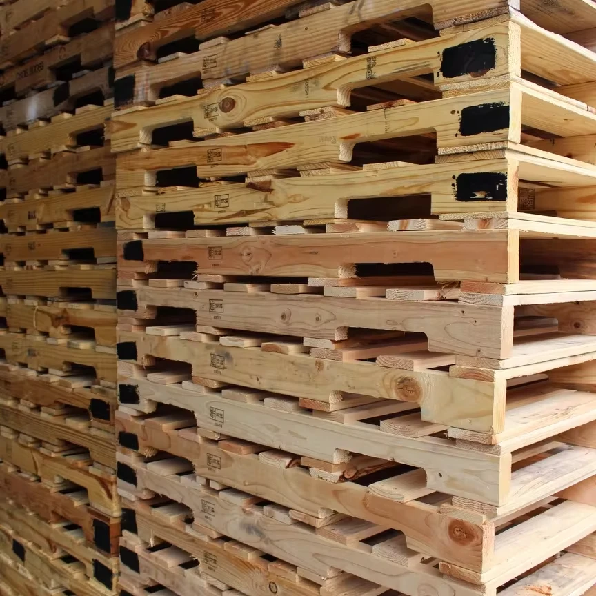 Pine Wood and Plastic Euro Pallet for Industrial Storage and Transportation for Warehouses and Logistics for Sale