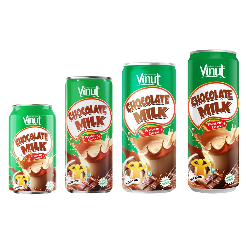 Free Sample - High Protein Canxi Chocolate Milk Drink 330ml Canned Drink -  Manufacture Vietnam Soft Drink - Private Label OEM