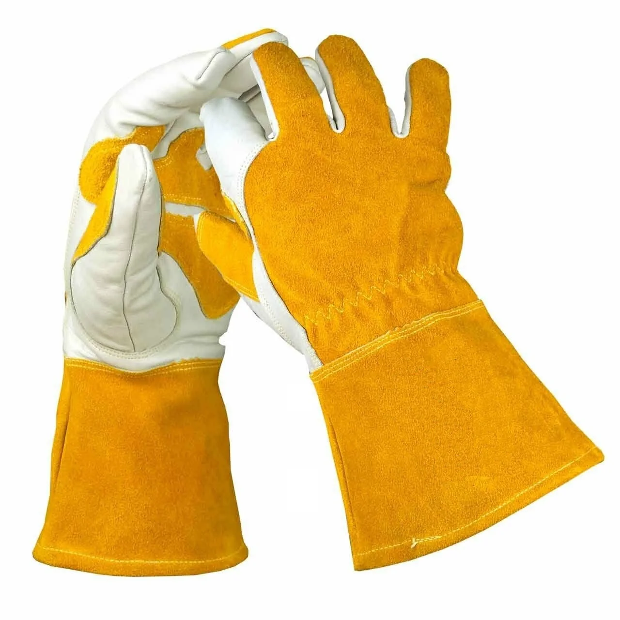 Premium Grain Cowhide MIG Welding Gloves Safety Fire Resistant Welder Gloves
