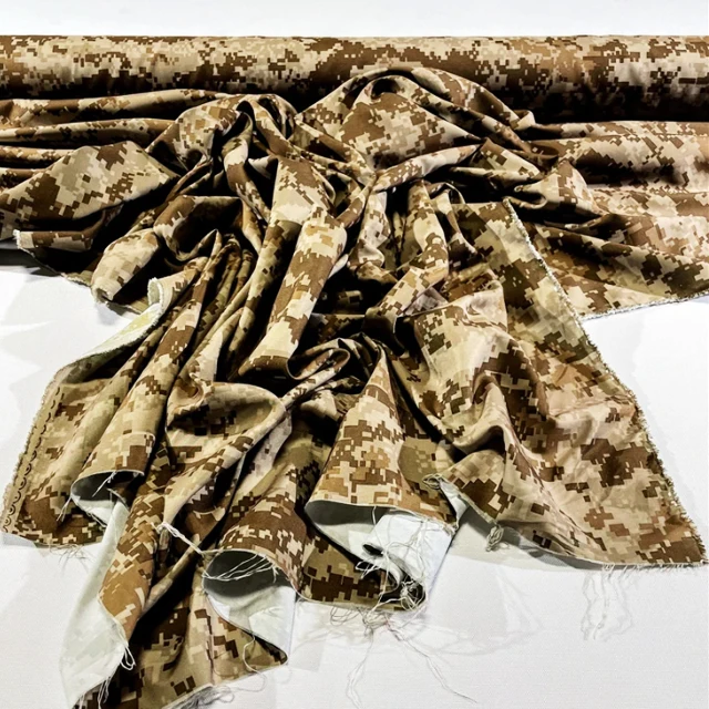 Factory Custom Desert Digital Camo Woven Craft PolyCotton TC ribstop Anti-tear Print Pattern Camouflage Uniform Fabric