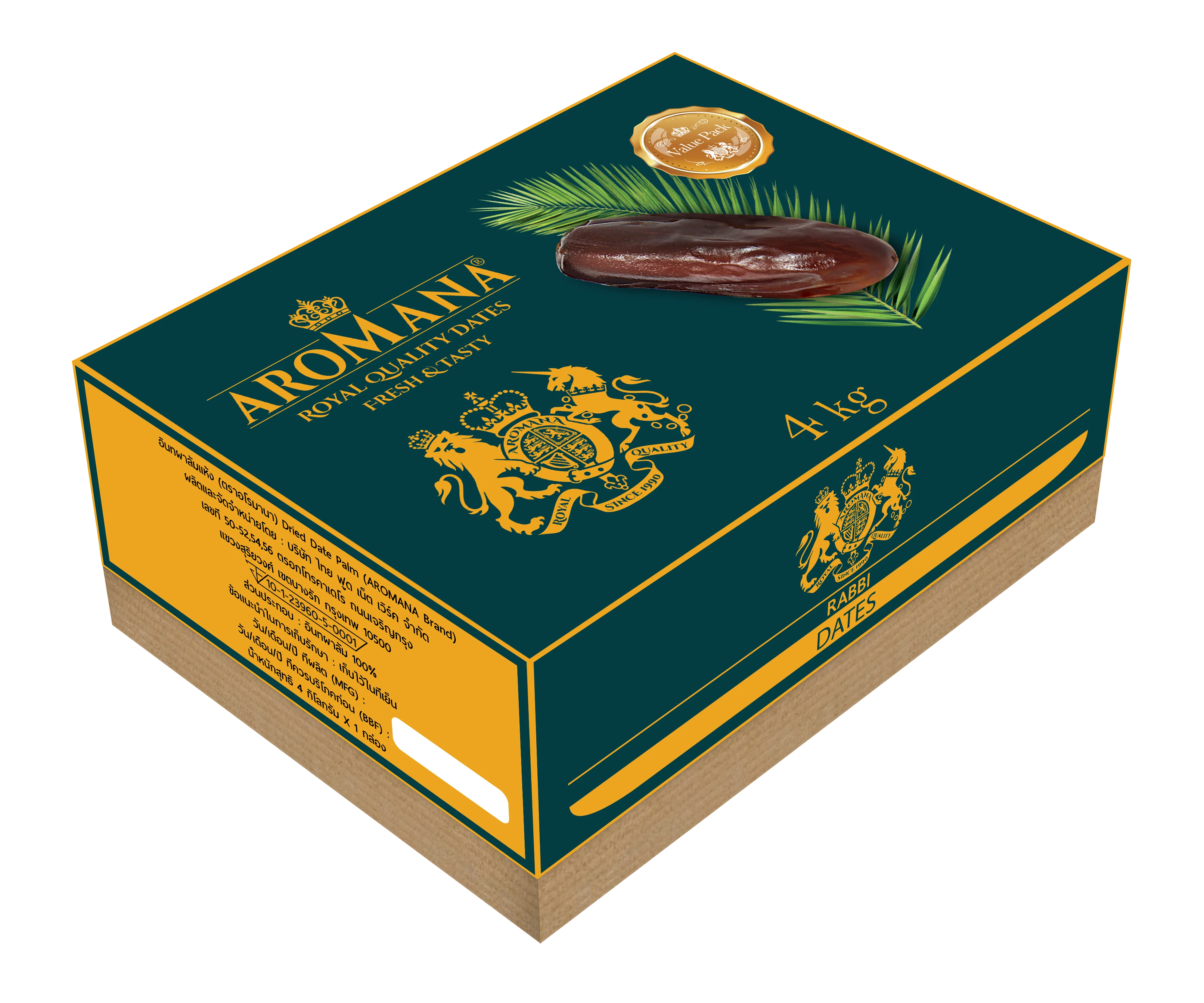 Aromana Dates Fruit 4kg Dried Healthy Premium Fresh Snacks Nature Organic Products Sweet Delicious Taste Best Packaging